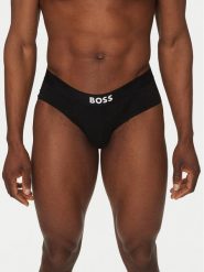 BOSS Komplet slipów Hipbr 3P Boss One 50546561 Czarny. Czarne slipki męskie Boss, l, bez wzorów, z bawełny. Za 179.99 zł.