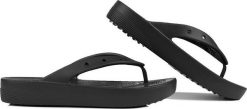 Crocs Klapki damskie Crocs Classic Platform Flip czarne 207714 001 36-37. Czarne klapki damskie Crocs, bez wzorów, sportowe, bez obcasa. Za 174.99 zł.