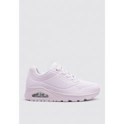 Buty do chodzenia damskie Skechers Lvlp Uno Stand On Air. Fioletowe obuwie sportowe damskie Skechers, bez wzorów, z materiału, trekkingowe. Za 468.00 zł.
