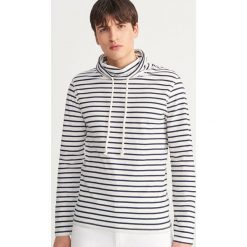 Bluza z domieszką lnu - Kremowy. Białe bluzy męskie marki Reserved. Za 79.99 zł.
