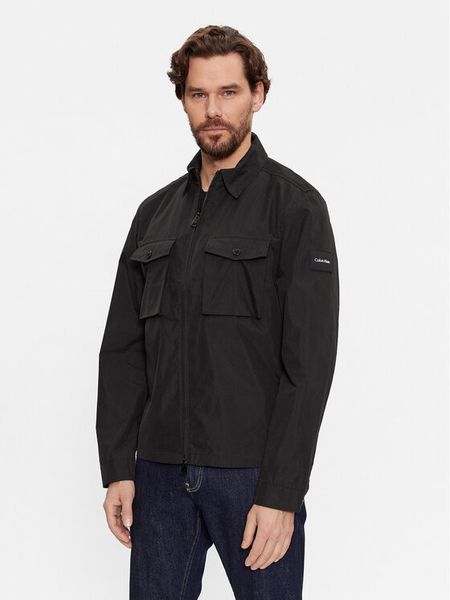 Calvin Klein Kurtka przejściowa Recycled Light Shirt Jacket K10K107136 Czarny Regular Fit. Czarne kurtki męskie Calvin Klein, m, bez wzorów, z syntetyku, bez kaptura. Za 589.99 zł.