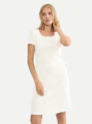 Triumph Koszula nocna Mix & Match 10227255 Biały Regular Fit. Białe koszule nocne damskie Triumph, bez wzorów, z syntetyku. Za 119.99 zł.