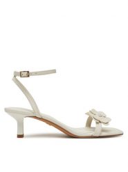 Aldo Sandały Daisyrose 13964638 Biały. Białe sandały damskie Aldo, bez wzorów, ze skóry, bez obcasa, na szpilce, bez zapięcia. Za 399.99 zł.