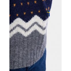 Sweter męski Fjallraven Ovik Knit Sweater. Niebieskie koszulki sportowe męskie Fjällräven, m, bez wzorów, bez kołnierzyka. W wyprzedaży za 843.55 zł.