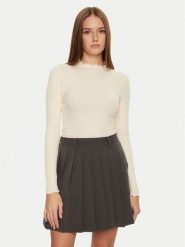 JDY Bluzka Fransiska 15228065 Écru Slim Fit. Bluzki damskie JDY, l, bez wzorów, z wiskozy, bez kołnierzyka, bez ramiączek. Za 49.99 zł.