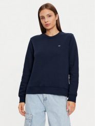 Tommy Jeans Bluza DW0DW19959 Granatowy Regular Fit. Niebieskie bluzy damskie Tommy Jeans, xl, bez wzorów, z bawełny, bez kaptura. Za 199.99 zł.
