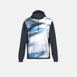 TOPSPIN Hoodie Men. Niebieskie bluzy męskie Head, bez wzorów, bez kaptura. Za 380.00 zł.