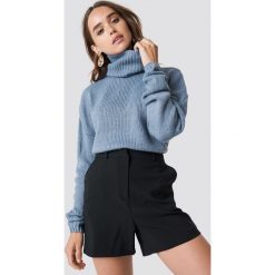 NA-KD Sweter oversize z wywijanym golfem - Blue. Swetry damskie marki NA-KD. Za 141.95 zł.
