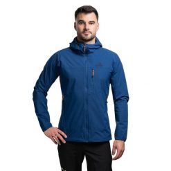 Kurtka softshell męska Echo Hooded. Niebieskie kurtki męskie MOUNTAIN EQUIPMENT, l, bez wzorów, z softshellu, sportowe, bez kaptura. Za 749.99 zł.