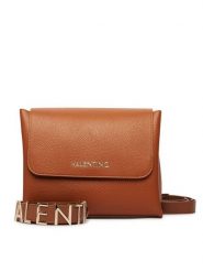 Valentino Torebka Alexia VBS5A803 Brązowy. Brązowe listonoszki damskie Valentino, bez wzorów, ze skóry, bez dodatków. Za 699.99 zł.