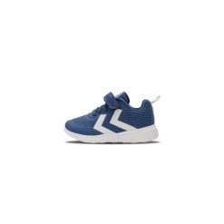 Sneakersy dla chłopców Hummel Actus Recycled. Niebieskie buty sportowe chłopięce Hummel, bez wzorów, bez zapięcia, na jogę i pilates. Za 167.00 zł.