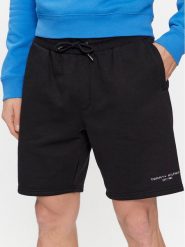 Tommy Hilfiger Szorty sportowe Logo MW0MW34201 Czarny Regular Fit. Czarne krótkie spodenki sportowe męskie Tommy Hilfiger, m, bez wzorów, z syntetyku. Za 299.99 zł.