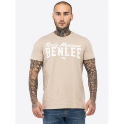 T-shirt o klasycznym kroju Benlee Logo. Białe t-shirty męskie BENLEE, bez wzorów, klasyczne, bez kołnierzyka. Za 137.00 zł.