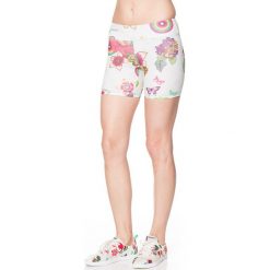 Szorty w kolorze białym ze wzorem. Szorty damskie marki Desigual Sport. W wyprzedaży za 121.95 zł.