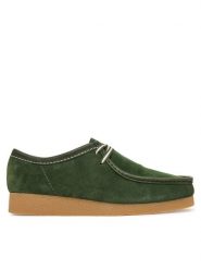 Clarks Półbuty Wallabee EVO 26186170 Zielony. Zielone półbuty na co dzień męskie Clarks, ze skóry, bez zapięcia. Za 429.99 zł.