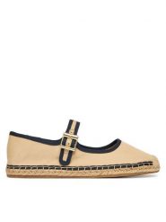 Tommy Hilfiger Espadryle Buckle Maryjane Espadrille FW0FW09239 Brązowy. Brązowe espadryle damskie Tommy Hilfiger, bez wzorów, z materiału, bez obcasa, bez zapięcia. Za 329.99 zł.