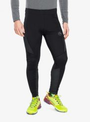 Legginsy do biegania męskie La Sportiva Triumph Tight Pant. Czarne legginsy sportowe męskie La Sportiva, l, bez wzorów, z elastanu, długie, do biegania. Za 379.49 zł.
