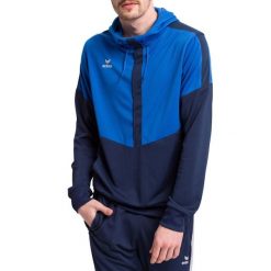 Bluza Erima Squad. Niebieskie bluzy sportowe męskie Erima, m, bez wzorów, z kapturem, na fitness i siłownię. W wyprzedaży za 179.30 zł.