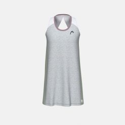 PLAY TECH damska sukienka. Szare koszulki sportowe damskie Head, bez wzorów, bez kołnierzyka, bez ramiączek, tenisowe. Za 380.00 zł.