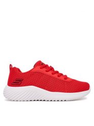 Skechers Sneakersy 403745L/RED Czerwony. Czerwone buty sportowe chłopięce Skechers, bez wzorów, z materiału, bez zapięcia. Za 159.99 zł.