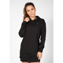 Bluza fitness damska długa Gorilla Wear Alexandria Hoodie. Czarne bluzy damskie GORILLA WEAR, s, bez wzorów, z bawełny, bez kaptura. Za 240.55 zł.
