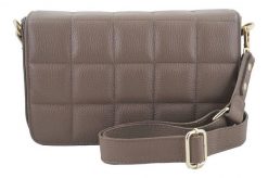 Pikowana listonoszka BARBERINI'S c. beżowa 932-9. Brązowe torebki shopper damskie Barberinis, bez wzorów, ze skóry, małe, pikowane, bez dodatków. Za 289.99 zł.