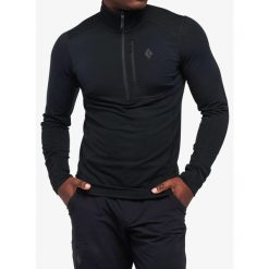 Bluza termoaktywna męska Black Diamond Coefficient LT Quarter Zip Pullover. Czarne bluzy męskie Black Diamond, m, bez wzorów, bez kaptura, narciarskie. Za 449.99 zł.