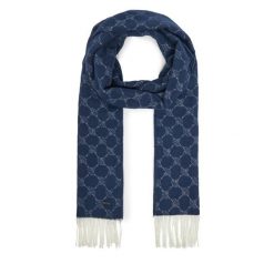 Szalik JOOP!. Niebieskie szaliki męskie JOOP!, bez wzorów. Za 289.99 zł.