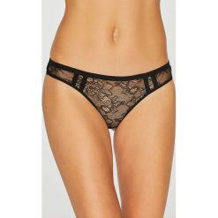 Undiz - Stringi Shirtiz. Brązowe stringi damskie Undiz, z bawełny. W wyprzedaży za 24.90 zł.