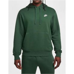 Bluza męska Nike Sportswear Club Fleece Hoodie. Zielone bluzy męskie Nike, m, bez wzorów, bez kaptura, na fitness i siłownię. Za 259.99 zł.