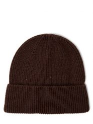 Nils Sundström czapka z zawartością wełny -Solid Mężczyźni brązowy, ONE SIZE. Brązowe czapki i kapelusze męskie Nils Sundström, bez wzorów, prążkowane. Za 79.95 zł.