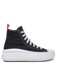 Converse Trampki CHUCK TAYLOR ALL STAR MOVE PLATFORM 271716C Czarny. Czarne trampki i tenisówki dziewczęce Converse, bez wzorów, z materiału, bez zapięcia. Za 299.99 zł.
