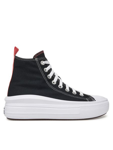 Converse Trampki CHUCK TAYLOR ALL STAR MOVE PLATFORM 271716C Czarny. Czarne trampki i tenisówki dziewczęce Converse, bez wzorów, z materiału, bez zapięcia. Za 299.99 zł.