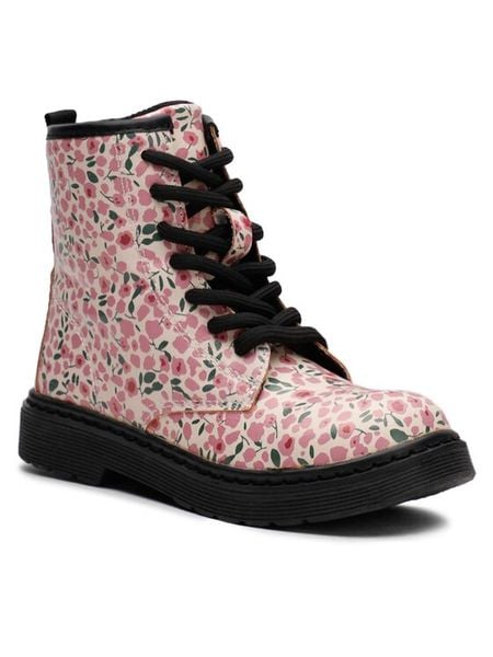 Nelli Blu Trapery CM220308-18 Różowy. Czerwone buty zimowe dziewczęce Nelli Blu, bez wzorów, ze skóry, bez zapięcia. Za 129.99 zł.