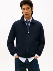 Tommy Hilfiger kurtka dresowa Kobiety Bawełna niebieski, XXL. Niebieskie kurtki damskie Tommy Hilfiger, xxl, bez wzorów, z bawełny, bez kaptura. Za 479.95 zł.