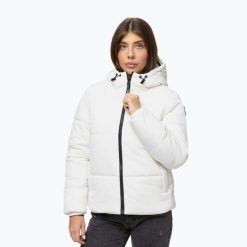 Kurtka zimowa damska Pitbull Vista Quilted Hooded. Białe kurtki damskie PITBULL, na zimę, xl, bez wzorów, z poliamidu, bez kaptura. Za 219.99 zł.