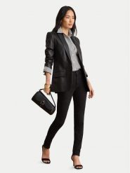 LAUREN RALPH LAUREN Koszula Jamelko 200859048002 Czarny Regular Fit. Czarne bluzki damskie Lauren Ralph Lauren, xs, bez wzorów, z bawełny, bez kołnierzyka, bez ramiączek. Za 689.99 zł.