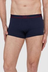 EMPORIO ARMANI Granatowe bokserki z logo 3 pack, Rozmiar S. Niebieskie bokserki męskie Emporio Armani, l, bez wzorów, z bawełny. W wyprzedaży za 149.99 zł.