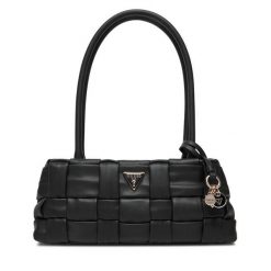 Torebka Guess. Czarne torebki do ręki damskie Guess, z aplikacjami, klasyczne, bez dodatków. Za 579.99 zł.