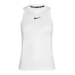 Tank top tenisowy damski Nike Court Dri-Fit Advantage Tank. Białe koszulki sportowe damskie Nike, bez wzorów, bez kołnierzyka, bez ramiączek, tenisowe, dri-fit (nike). Za 239.99 zł.
