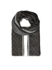 Guess Szal AM9492 POL03 Czarny. Czarne rękawiczki damskie Guess, z aplikacjami, z materiału. Za 299.99 zł.