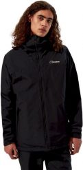 Kurtka ocieplana Berghaus Deluge Pro 3.0 Insulated Jacket - black/black. Czarne kurtki męskie Berghaus, m, bez wzorów, bez kaptura. Za 748.66 zł.