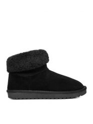 DeeZee Śniegowce DZ-73 BLACK Czarny. Czarne śniegowce i trapery damskie DeeZee, z materiału. Za 229.99 zł.