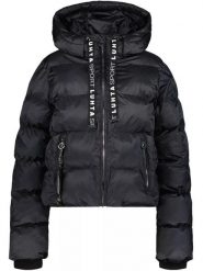 Płaszcz Zimowy Damski Luhta Jalonoja. Czarne kurtki snowboardowe damskie Luhta, na zimę, m, bez wzorów, z materiału, eleganckie, długie, bez kaptura. Za 999.00 zł.