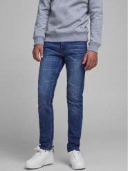 Jack & Jones Junior Jeansy Glenn 12181893 Niebieski Slim Fit. Niebieskie jeansy dla chłopców Jack & Jones Junior, z bawełny. Za 99.99 zł.