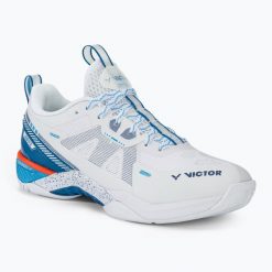 Buty do badona męskie VICTOR S82III AFmyconos. Białe buty sportowe męskie Victor, bez zapięcia. Za 659.99 zł.