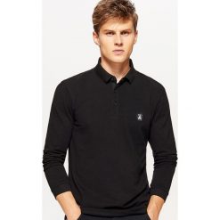 Koszulka polo z długimi rękawami - Czarny. Czarne koszulki polo męskie Cropp, z długim rękawem. Za 59.99 zł.