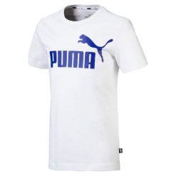 Puma Koszulka Chłopięca Ess Logo 98 Biały. T-shirty dla chłopców marki Puma. Za 55.00 zł.