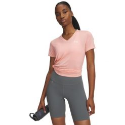 Koszulka fitness damska Under Armour 1384227603. Czarne t-shirty damskie Under Armour, m, bez wzorów, z materiału, bez kołnierzyka. Za 191.00 zł.
