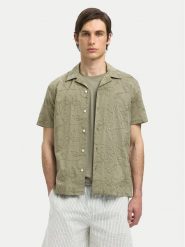 Selected Homme Koszula 16097686 Zielony Regular Fit. Zielone koszule męskie Selected Homme, l, bez wzorów, z bawełny, bez kołnierzyka, bez ramiączek. Za 139.99 zł.